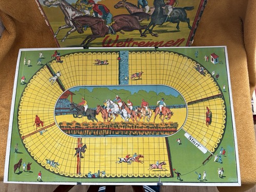 Brettspiel pferderennspiel - -, pferderennspiel-