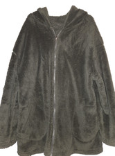 Teddymantel Gr. 3XL Oliv   Lagenlook