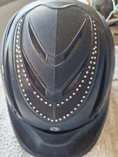 Reithelm "Busse" Gr. L (57-60) Strass schwarz Gebrauchsspuren