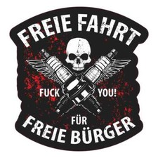 Aufkleber Freie Fahrt für