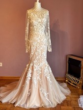 Milla Nova Brautkleid Carol Spitzen Meerjungfrauen Neu mit Etikett Gr.38