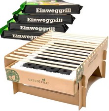 6x Casus Grill Einweggrill