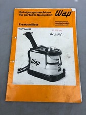 WAP RA 450 Ersatzteilliste Betriebsanleitung für Reinigungsmaschinen