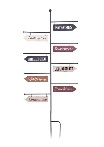 Gartenschild wegweiser 8 - gartenschild,