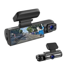 1x Dash Cam 3.16in Night Vision Dual Lens Car DVR Recorder Front Inside Camera r