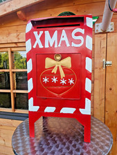 XMAS Santa Claus Briefkasten 68 cm hoch 33cm breit und 26 cm tief Handgefertigt