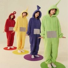 Erwachsene/Kinder Teletubbies Kostüm XMAS Party Cosplay Outfit Soft Jumpsuit