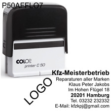 Firmenstempel mit Logo
