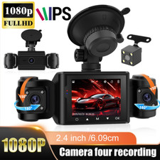 4 Lens 1080P 360° Nachtsicht Drehbar Autokamera G-sensor Parkmodus Dash cam