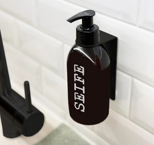 1x Wandhalterung Schwarz Ø 25