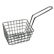 Mini Edelstahl Frittierkorb | Pommes Servierkorb | Friteusenkorb | Pommesschale