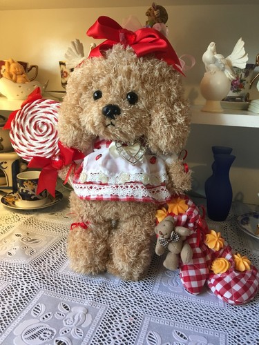 Deko plüschtier hund pudel - plüschtier,
