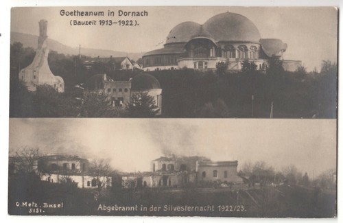 Dornach brand erste goetheanum - dornach,brand,