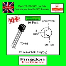 10 x BC547 B NPN Low Noise
