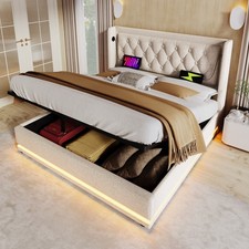 Polsterbett Doppelbett LED