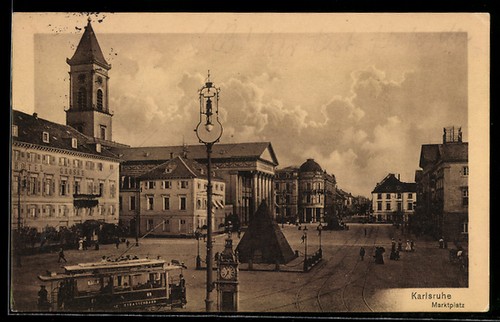 Ansichtskarte karlsruhe - ansichtskarte,