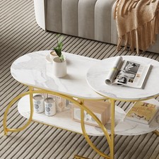 Couchtisch 2er Set Rund und