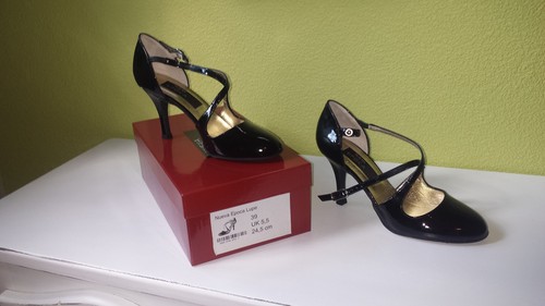 Tanzschuhe schwarz lackleder - tanzschuhe,