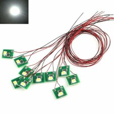 LED Hausbeleuchtung Beleuchtung weiß mit Kabel 12-19V Häuser 10 Stück S207