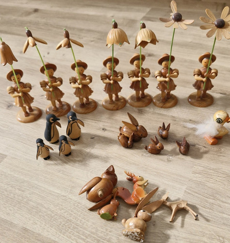 Holzfiguren konvolut vermtl - konvolut,
