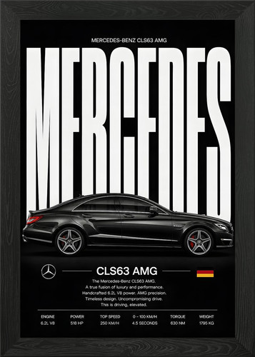 Mercedes benz cls63 amg poster - cls63,