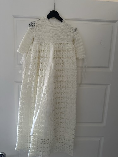 Gehäkeltes taufkleid taufe - taufkleid,