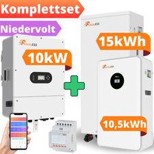 Solaranlage Komplettpaket Wechselrichter Batteriespeicher PV Niedervolt Auswahl