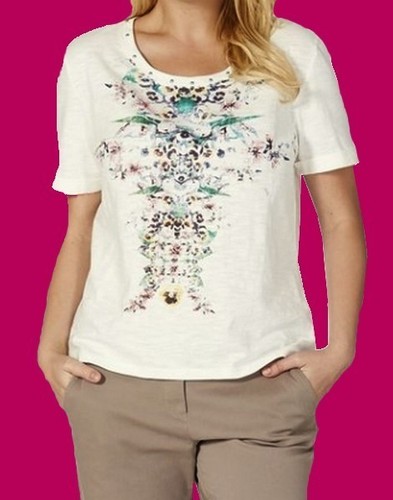 Sheego shirt creme bunt - sheego-, creme-bunt