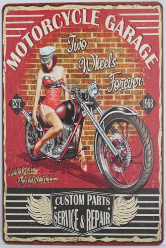 Blechschild motorrad - blechschild,