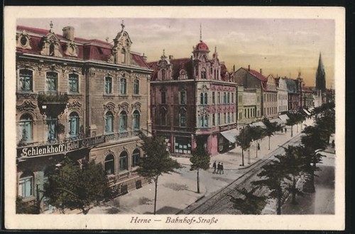 Herne bahnhof straße mit - herne,, bahnhof-straße