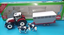 siku Farmer 3870 Steyr mit Viehanhänger 1:32 sehr guter Zustand RARITÄT