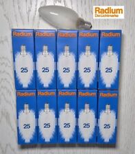 10 x Radium E14 25W matt