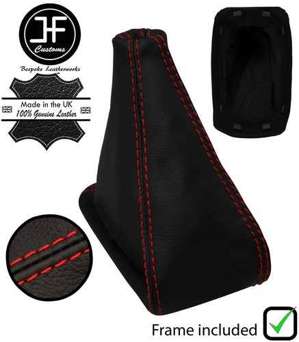 Rot naht leder - rot,