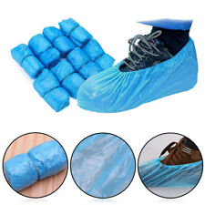 100 Stück Einweg Einmal CPE Überschuhe Überzieher Schuhüberzieher blau , grün 