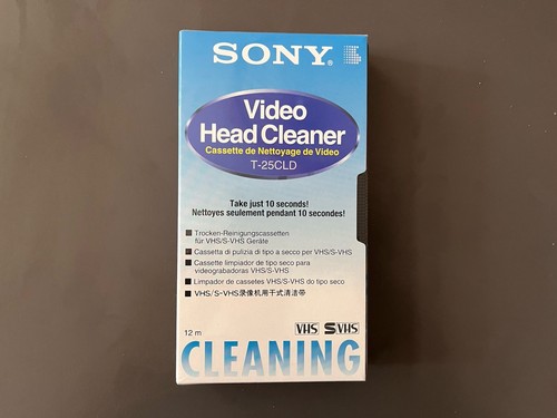 Sony vhs svhs cleaning tape - sony, vhs/svhs