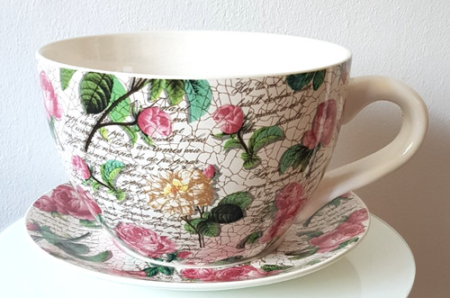 Große pflanztasse mit - große,