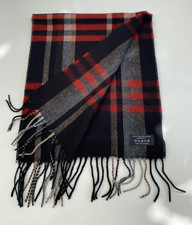 Schal Wollschal Winterschal karierter Schal 100% Polyacryl Schwarz  Rot Grau NEU