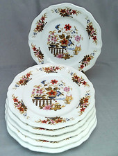 Sarreguemines France "Constance" Speiseteller, Feinstes Blumen Dekor  C 838