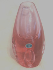 Bohemia glass rosa vase - glass,
