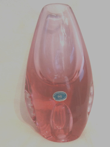 Bohemia glass rosa - glass, vase