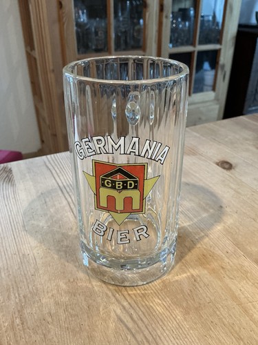 Glaskrug germania brauerei - glaskrug,