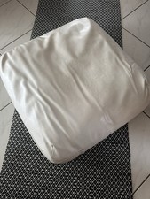 Hochwertiges Leder Sitzkissen - Weiss