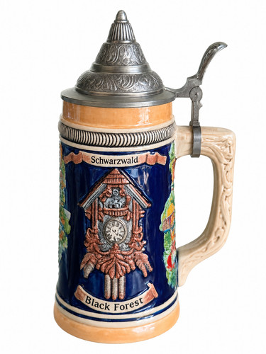 Bierkrug mit deckel - deckel, 0,6l