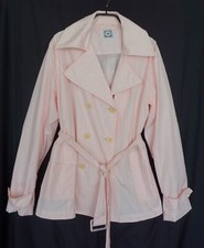 Jacke von IQ Gr. 36 (38) rosa mit Gürtel im Trench-Stil leicht Netzfutter