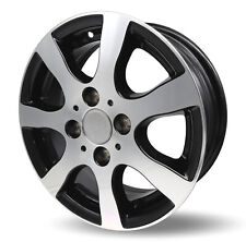 Anhänger Alufelge TR3 silber schwarz 5Jx13 100x4 ET30 600kg z.B. für 155/80R13