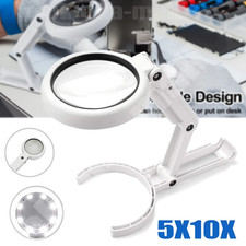 5X 10X Lupe mit 8 LED Licht