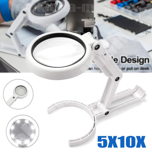 10x lupe mit led - 5x,