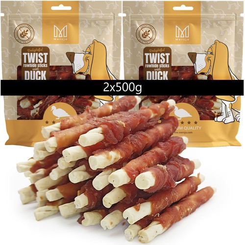 Mersjo twist rawhide sticks - twist,