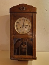 Wandpendeluhr braun Holz voll