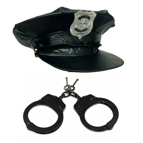 Schwarz blau polizei hut - blau,
